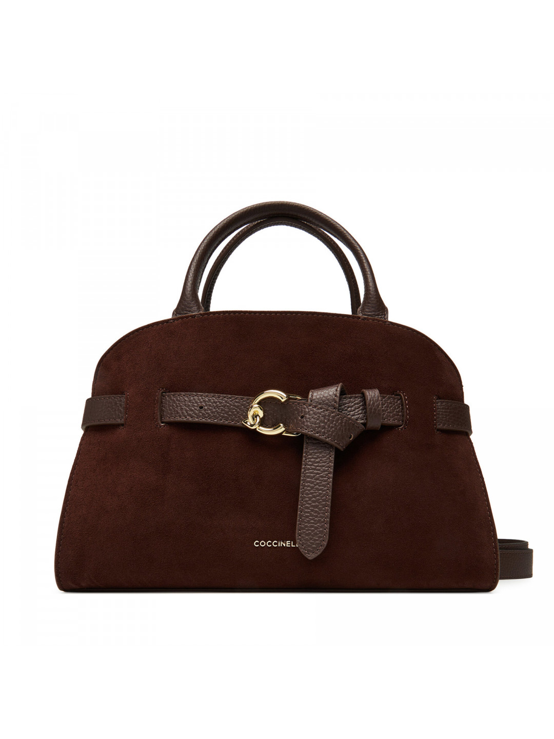 Kabelka Coccinelle TLB Coccinellesabine Suede Bi E1 TLB 18 02 01 Hnědá